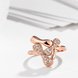 Wholesale Trendy Rose Gold Animal White CZ Ring  Fine Jewelry Wedding Anniversary Party  Gift TGGPR298 3 small