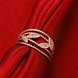 Wholesale Luxury  Romantic Design Rose Gold leaf Plant White CZ Ring   Vintage Bridal Round Engagement Ring TGGPR313 2 small