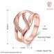 Wholesale Luxury Design  rose Gold Geometric White CZ Ring Classic wedding jewelry TGGPR328 1 small