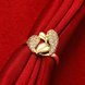 Wholesale Luxury  Design 24K gold Geometric White CZ Ring  Vintage Bridal Round Engagement Ring TGGPR335 0 small