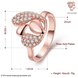 Wholesale Luxury  Design rose gold Geometric White CZ Ring  Vintage Bridal Round Engagement Ring TGGPR342 0 small
