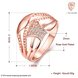 Wholesale Luxury  Design rose gold Geometric White CZ Ring  Vintage Bridal Round Engagement Ring TGGPR356 1 small