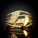 Wholesale Classic Trendy Design 24K gold Geometric White CZ Ring  Vintage Bridal ring Engagement ring jewelry TGGPR377 1 small