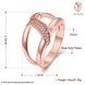 Wholesale Romantic Rose Gold Plant White CZ Ring TGGPR395 0 small