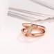 Wholesale Romantic Rose Gold Plant White CZ Ring TGGPR395 2 small