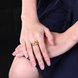 Wholesale Classic Bohemia style Design 24K gold Geometric White CZ Ring  Vintage Bridal ring Engagement ring jewelry TGGPR401 4 small