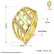 Wholesale Classic Trendy Design 24K gold Geometric White CZ Ring  Vintage Bridal ring Engagement ring jewelry TGGPR424 0 small