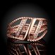 Wholesale Classic Rose Gold Geometric White CZ Ring TGGPR430 1 small