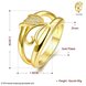 Wholesale Classic 24K Gold Plant White CZ Ring TGGPR460 0 small