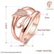 Wholesale Classic Rose Gold Plant White CZ Ring TGGPR468 0 small