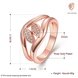 Wholesale Romantic Rose Gold Plant White CZ Ring TGGPR483 1 small