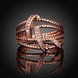 Wholesale Classic Rose Gold Geometric White CZ Ring TGGPR559 0 small