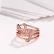Wholesale Classic Rose Gold Geometric White CZ Ring TGGPR559 4 small
