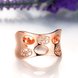 Wholesale Classic Rose Gold Round White CZ Ring TGGPR621 3 small