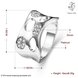 Wholesale Classic Platinum Round White CZ Ring TGGPR626 0 small