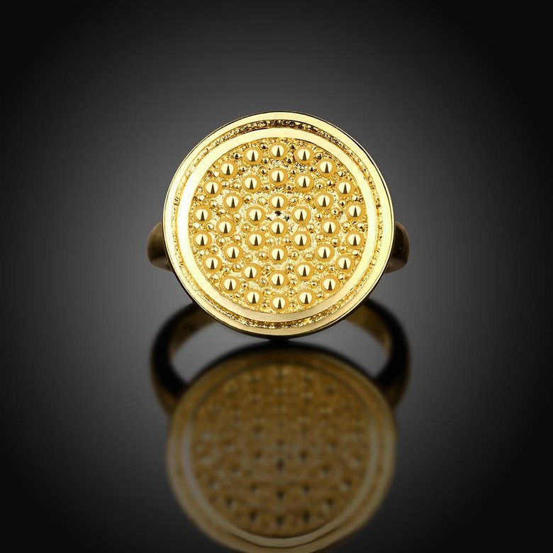 Wholesale Punk 24K Gold Round Ring TGGPR1167 0