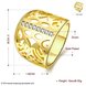 Wholesale Classic 24K Gold Geometric CZ Ring TGGPR1188 0 small