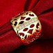 Wholesale Classic 24K Gold Geometric CZ Ring TGGPR1188 2 small