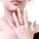 Wholesale Classic 24K Gold Geometric CZ Ring TGGPR1188 3 small