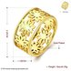 Wholesale Punk 24K Gold Geometric CZ Ring TGGPR1230 0 small