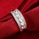 Wholesale Bohemia Platinum Geometric White CZ Ring TGGPR1262 0 small