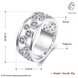 Wholesale Punk Platinum Round White CZ Ring TGGPR1299 2 small