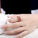 Wholesale Classic Rose Gold Geometric White CZ Ring TGGPR1334 0 small