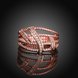 Wholesale Classic Rose Gold Geometric White CZ Ring TGGPR1334 2 small