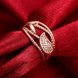 Wholesale Trendy Rose Gold Plant White CZ Ring TGGPR1345 1 small