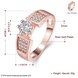 Wholesale Romantic Rose Gold Round White CZ Ring TGGPR1357 0 small