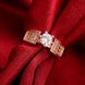 Wholesale Romantic Rose Gold Round White CZ Ring TGGPR1357 2 small