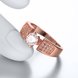 Wholesale Romantic Rose Gold Round White CZ Ring TGGPR1357 3 small