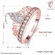 Wholesale Romantic Rose Gold Geometric White CZ Ring TGGPR1366 0 small