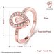 Wholesale Trendy Rose Gold Water Drop White CZ Ring TGGPR1376 1 small