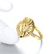 Wholesale Trendy 24K Gold Heart White CZ Ring TGGPR1381 1 small
