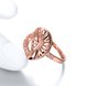 Wholesale Trendy Rose Gold Heart White CZ Ring TGGPR1385 2 small