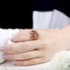Wholesale Romantic Rose Gold Heart White CZ Ring TGGPR1395 4 small