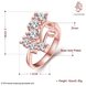Wholesale Classic Rose Gold Geometric White CZ Ring TGGPR1407 0 small