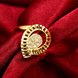 Wholesale Trendy 24K Gold Water Drop White CZ Ring TGGPR1414 0 small