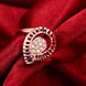 Wholesale Trendy Rose Gold Water Drop White CZ Ring TGGPR1422 0 small