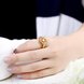 Wholesale Romantic 24K Gold Plant White CZ Ring TGGPR1430 4 small