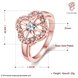 Wholesale Romantic Rose Gold Plant White CZ Ring TGGPR1438 0 small