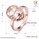 Wholesale Classic Rose Gold Water Drop White CZ Ring TGGPR1454 0 small