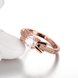 Wholesale Romantic Rose Gold Geometric White CZ Ring Fine Jewelry Wedding Anniversary Party  Gift TGGPR259 1 small