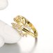 Wholesale Hot sale jewelry from China  Trendy 24K Gold Geometric White CZ Ring TGGPR292 2 small