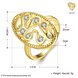 Wholesale Classic Trendy Design 24K gold Geometric White CZ Ring  Vintage Bridal ring Engagement ring jewelry TGGPR378 0 small