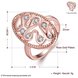 Wholesale Romantic Rose Gold Water Drop White CZ Ring TGGPR385 4 small