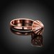 Wholesale Classic Rose Gold Geometric White CZ Ring TGGPR431 0 small