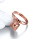 Wholesale Classic Rose Gold Geometric White CZ Ring TGGPR431 2 small