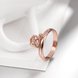 Wholesale Trendy Rose Gold Geometric White CZ Ring TGGPR443 0 small